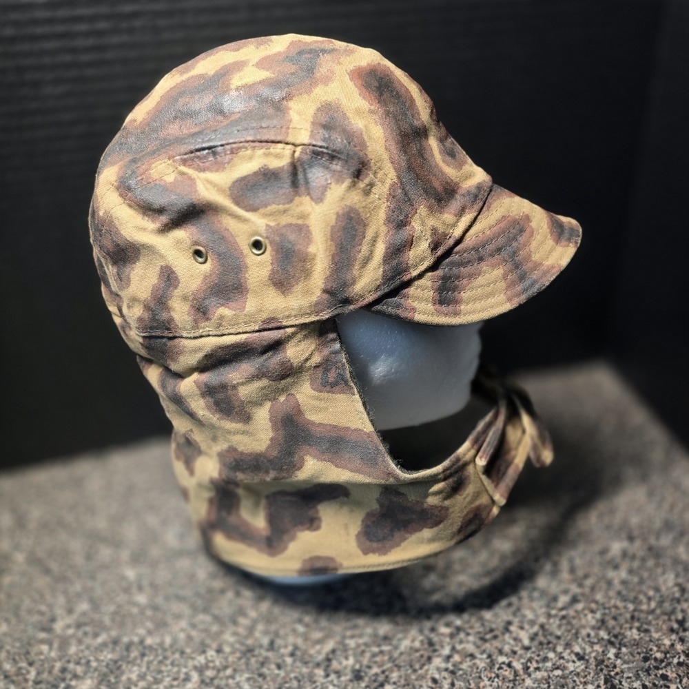 Vintage Filson Duck Camo Tin Cloth‎ Hunting Hat Wool Lined USA Made Small/Medium